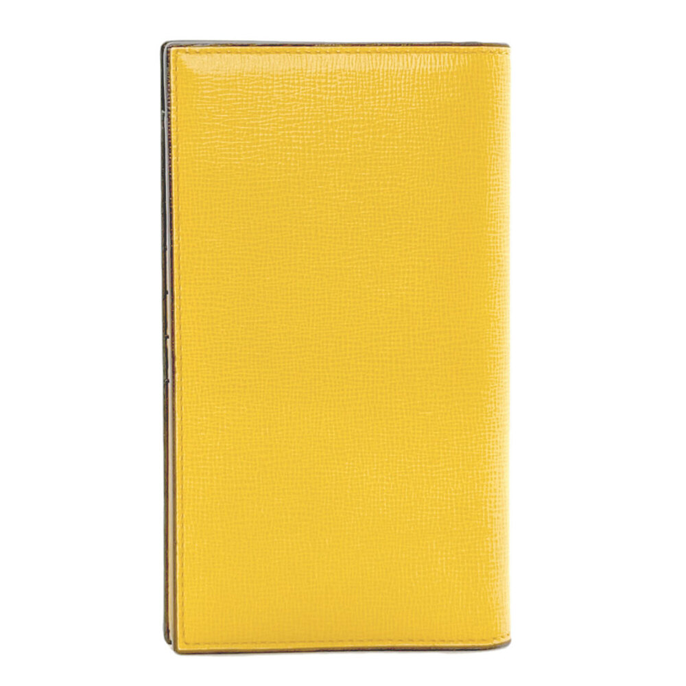 Valextra Simple Design Leather Long Wallet for Women